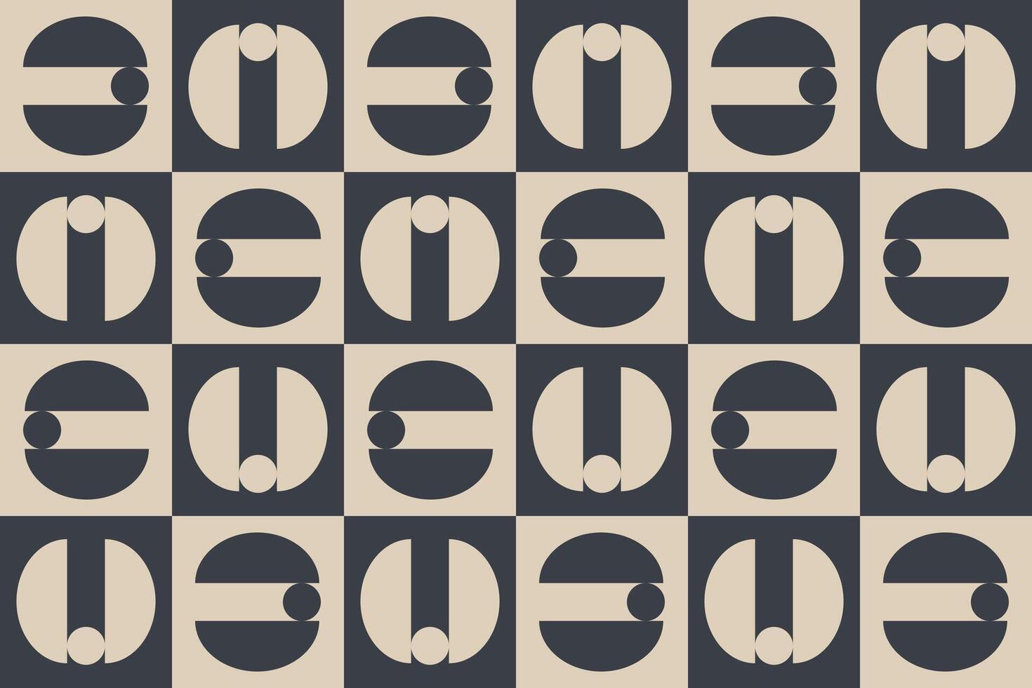 A pattern with black and white squares vector
