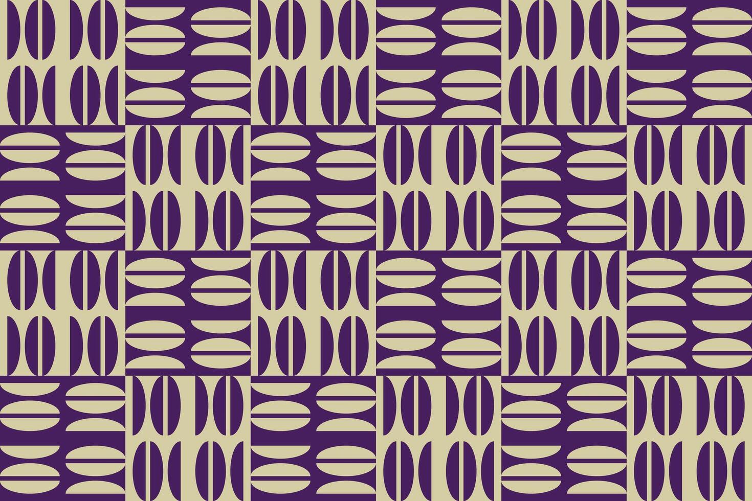 purple and beige pattern with circles vector