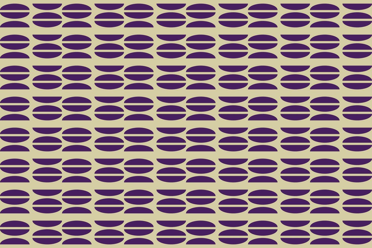 Purple and beige pattern with circle shapes vector