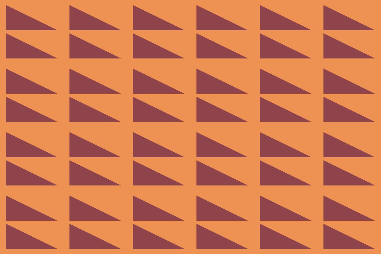 A pattern of triangles on an orange background vector
