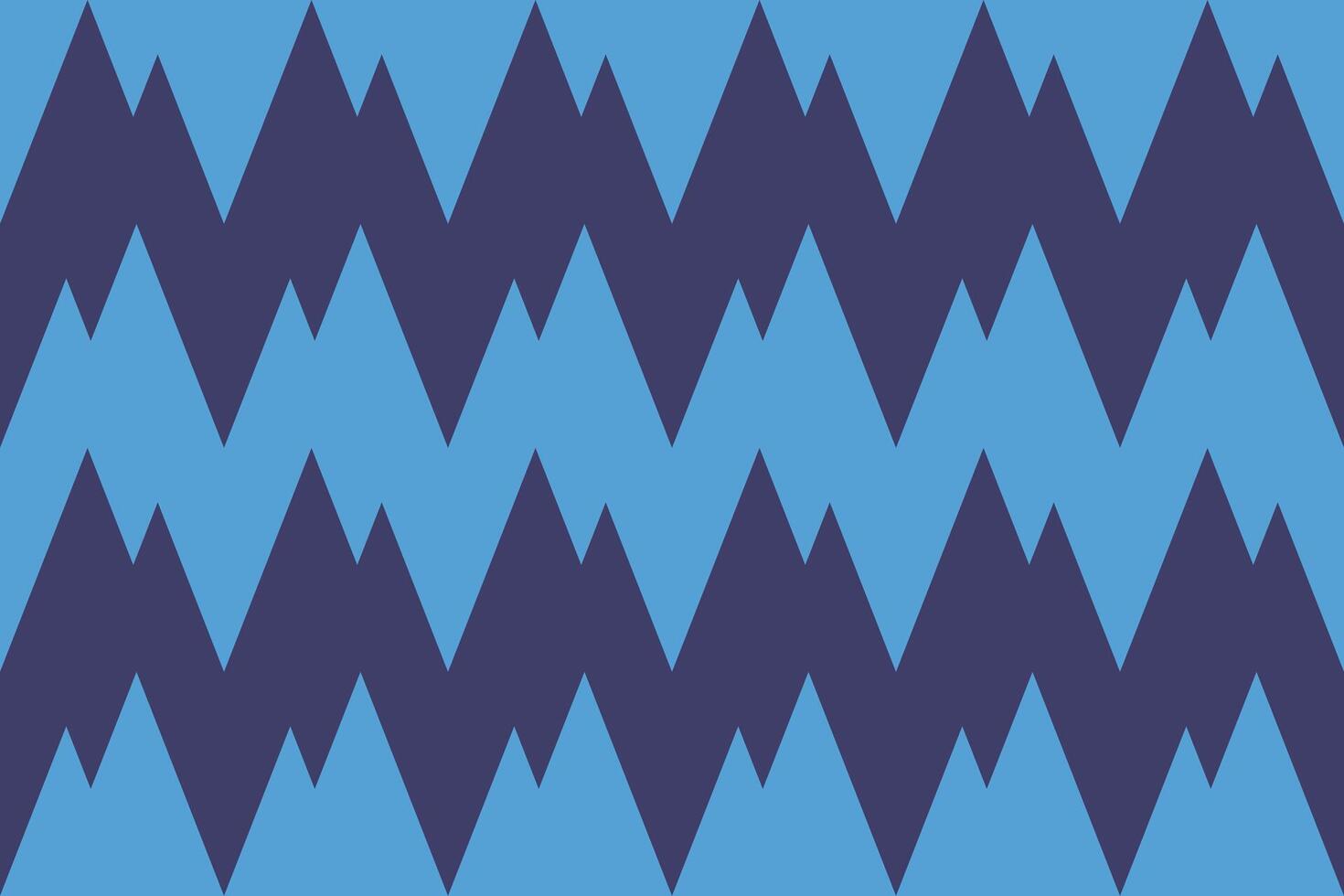 A blue and black zigzag pattern vector