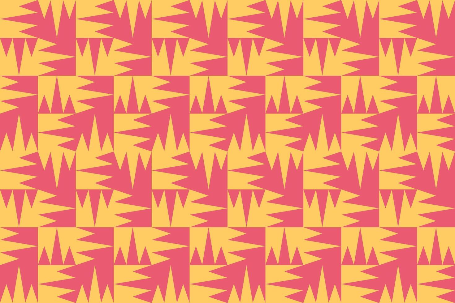 A pattern with yellow and orange triangles vector