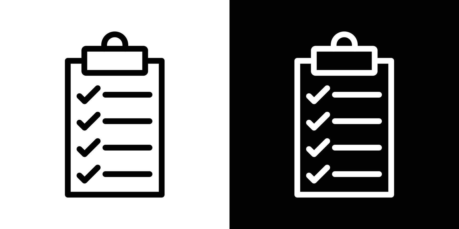 Survey icons set in stroke line style vector