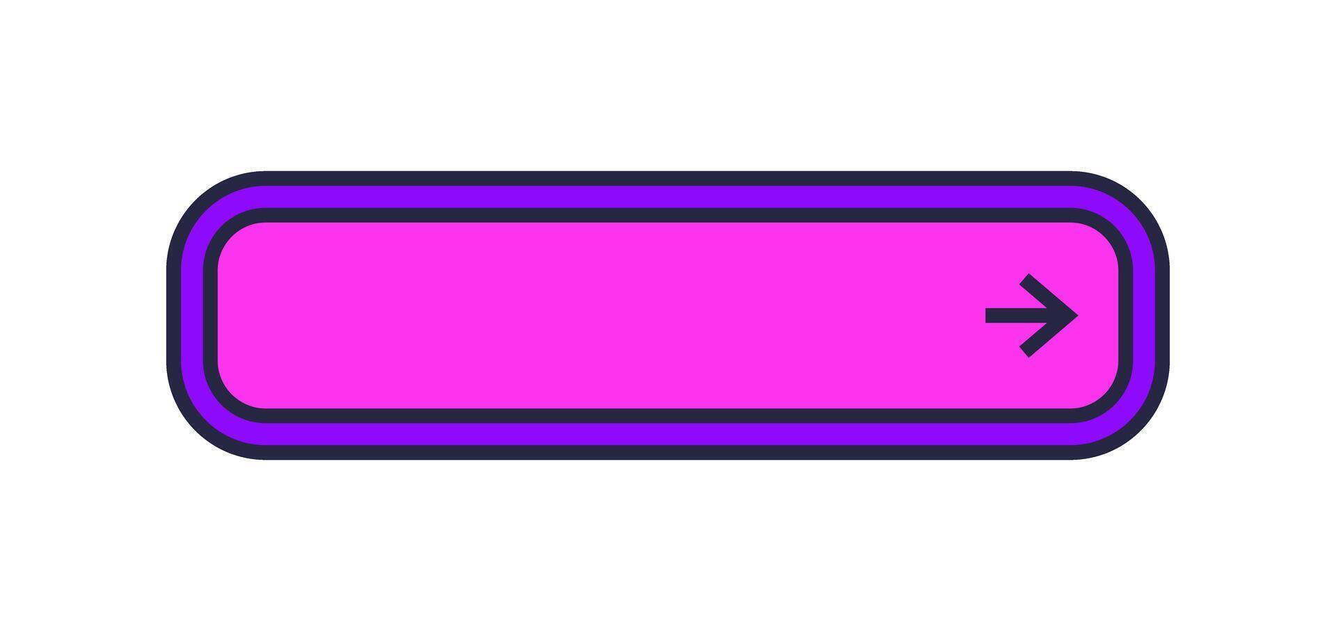 Address bar illustration. Website design element in flat style. Futuristic sticker concept. vector