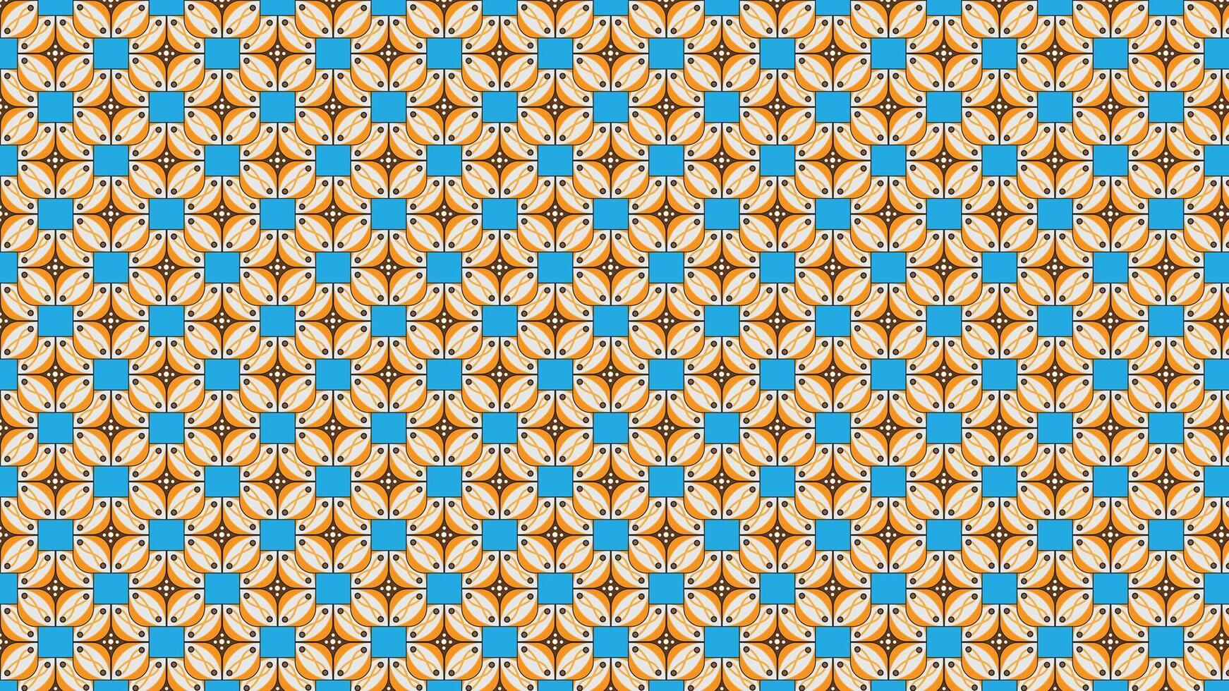 Decorative abstract pattern featuring colorful and geometric shapes with a dynamic appearance. Ideal for textile design, backgrounds. vector