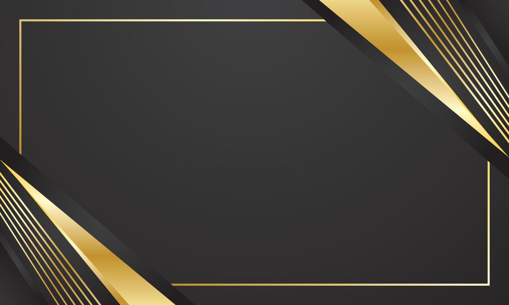 Black gold abstract geometric background vector