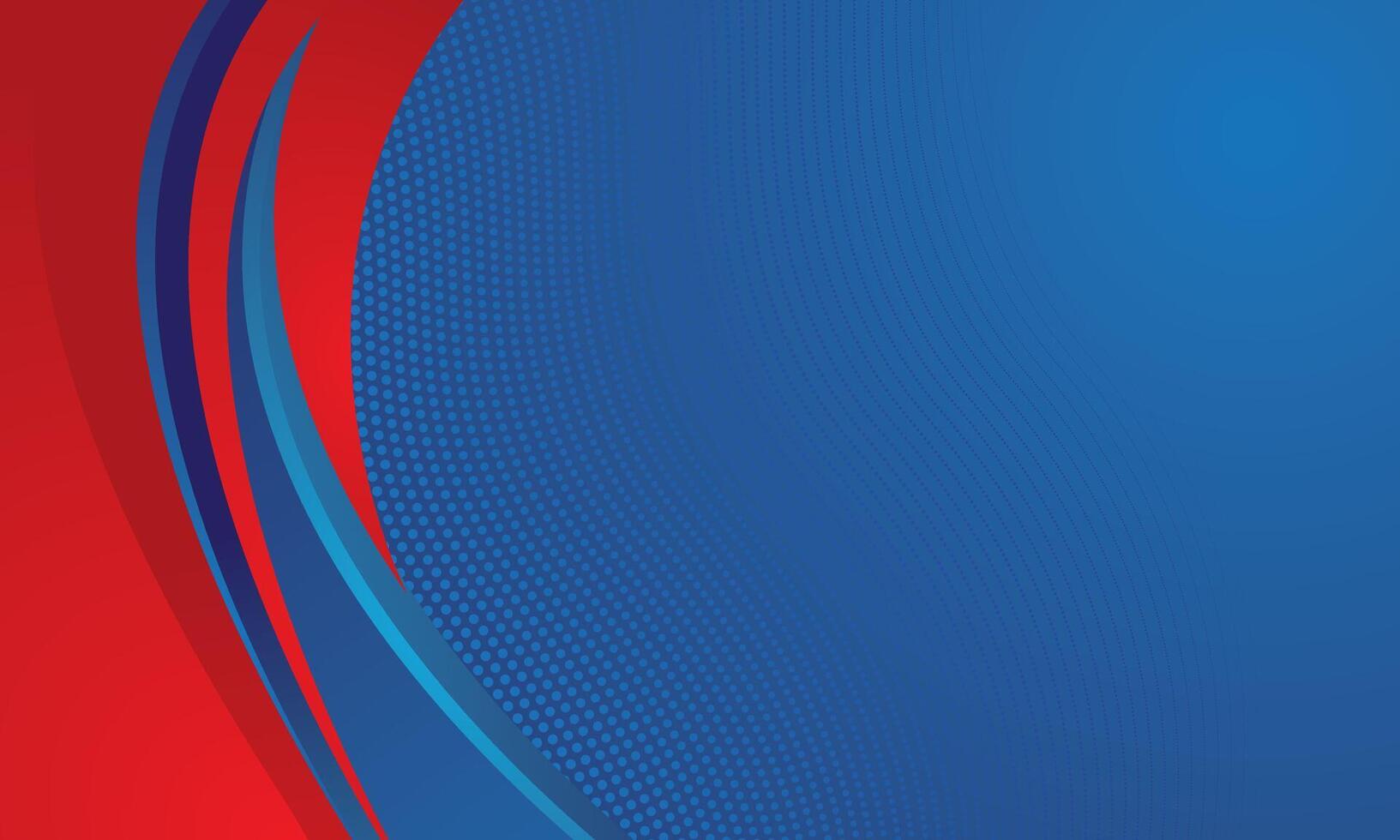 Abstract blue red gradient curved modern background vector
