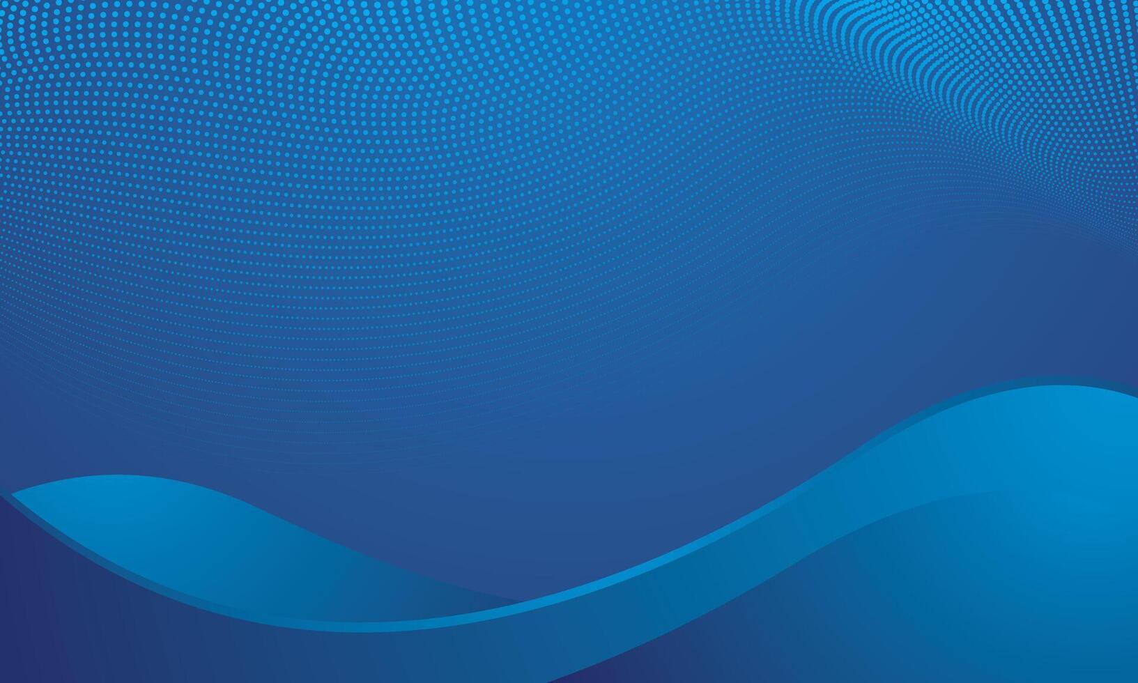 Abstract blue dark gradient wavy modern background design vector