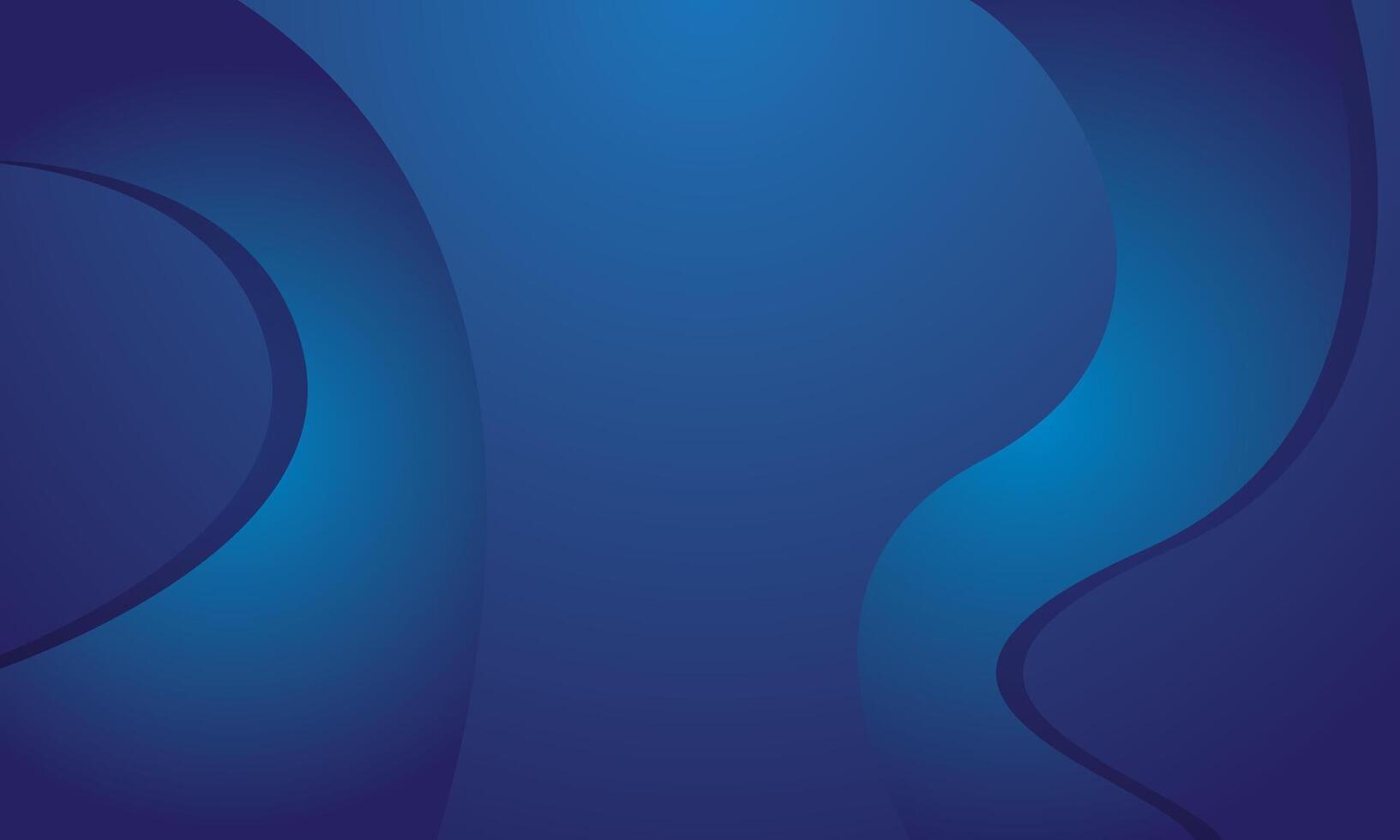 Abstract blue gradient wavy modern background vector