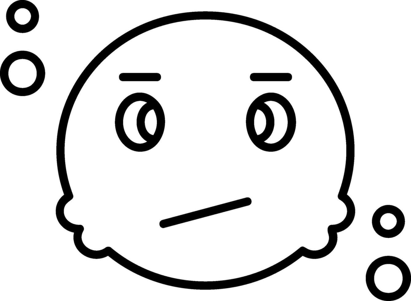 Confusing Outline Icon vector