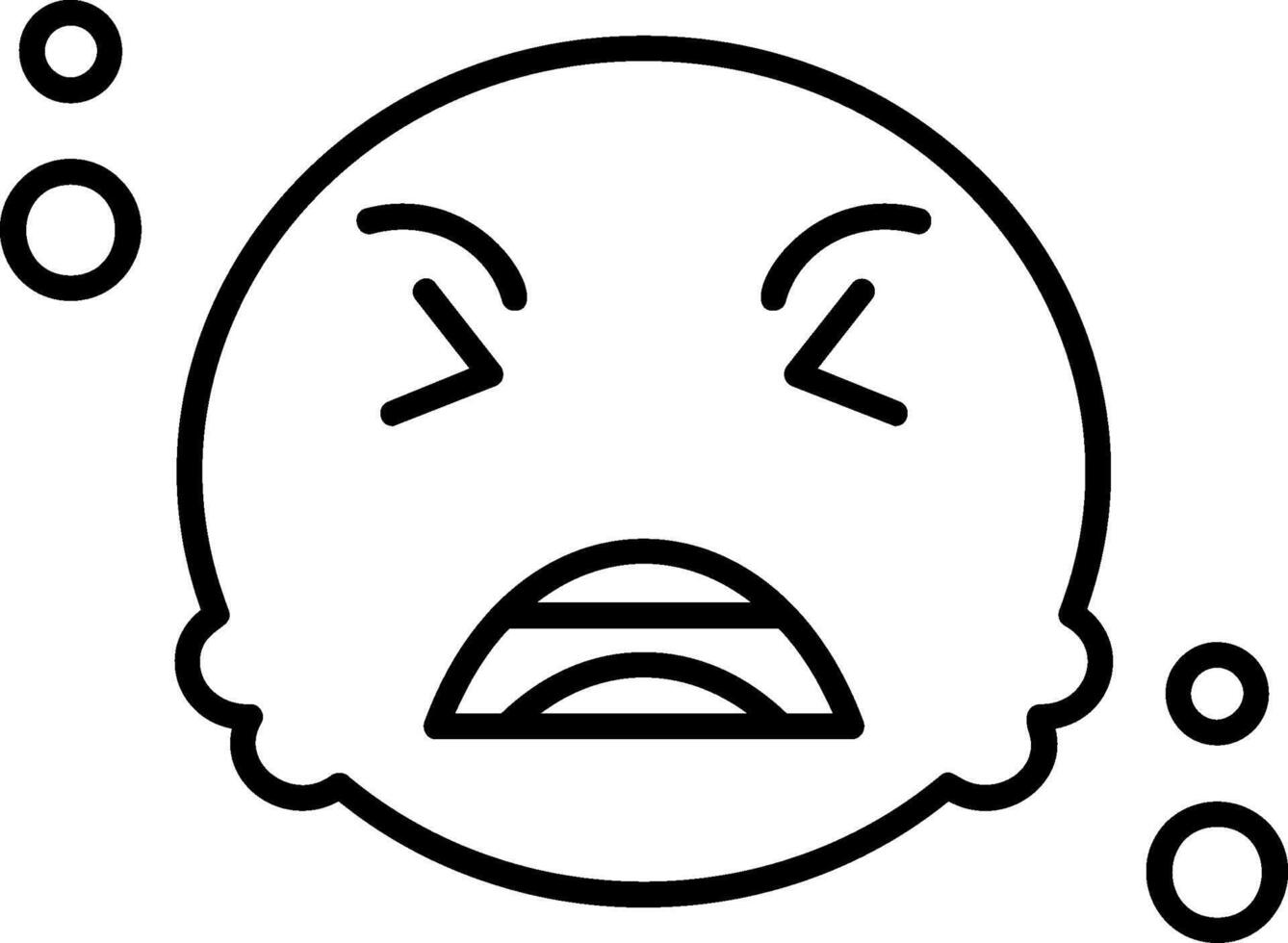 Tired Outline Icon vector