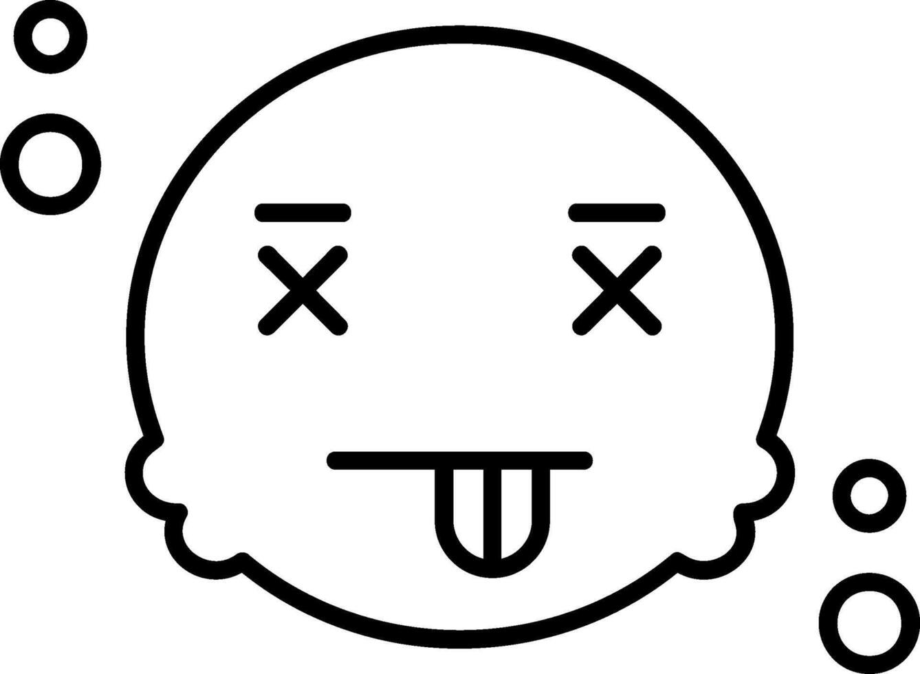 Death Outline Style Icon vector
