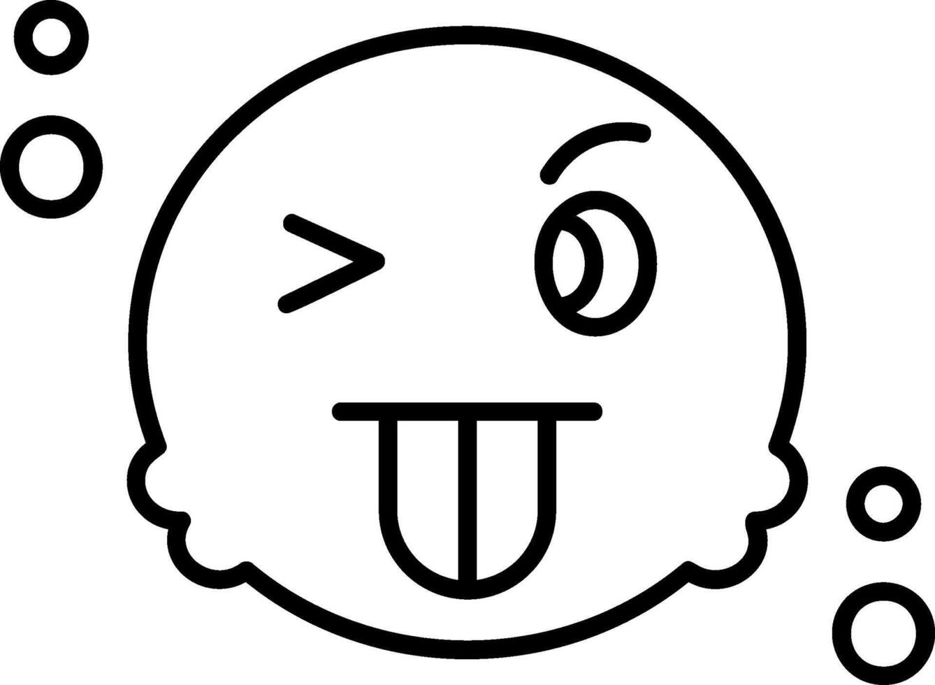 Taunt Outline Icon vector