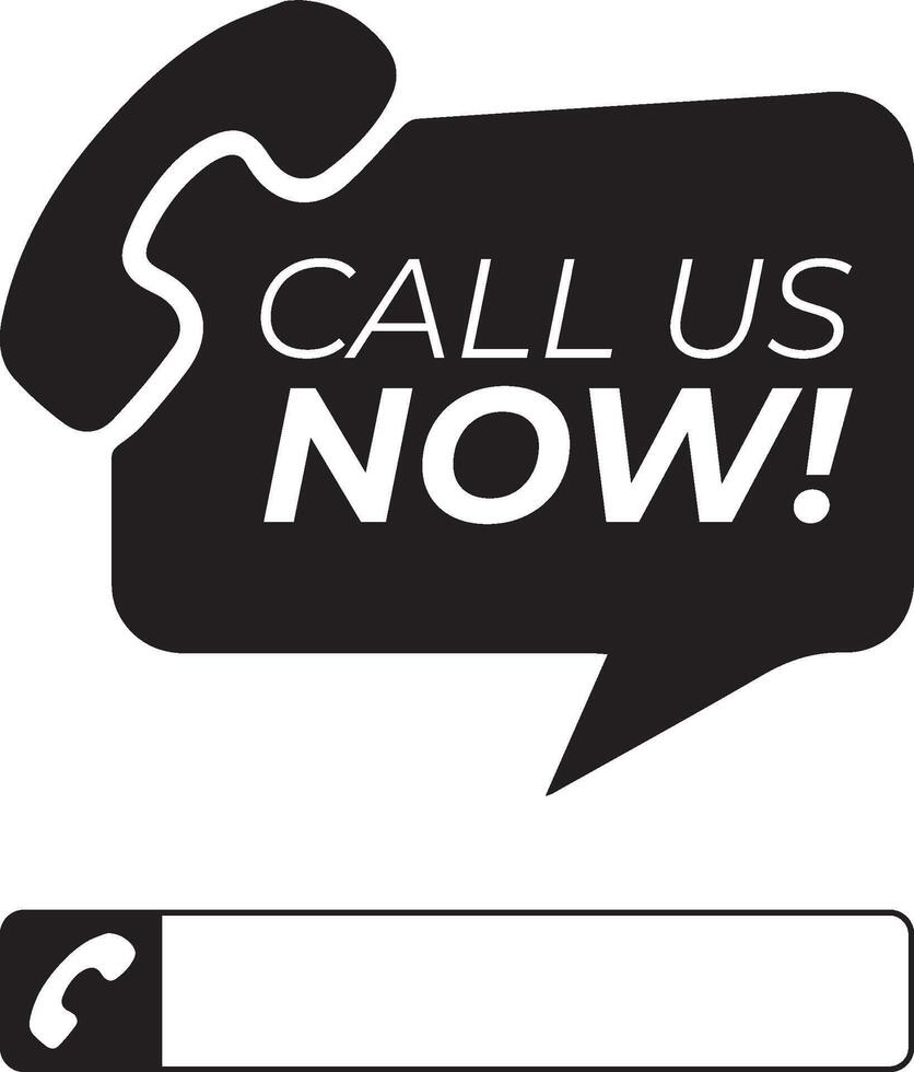 Call us now icons vector
