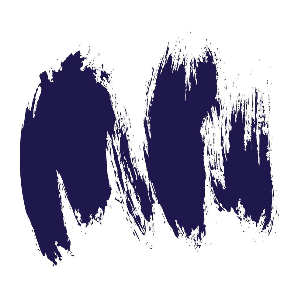 Messy Grunge Ink Brush Stroke. Creative abstract paintbrush line with rough edges. Stain for backdrops. Freehand doodle line perfect for highlight text vector