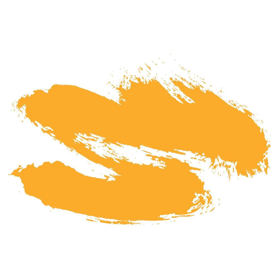 Hand Drawn Grunge Ink Brush Stroke. Creative abstract paintbrush line with rough edges. Stain for backdrops. Freehand doodle line perfect for highlight text vector