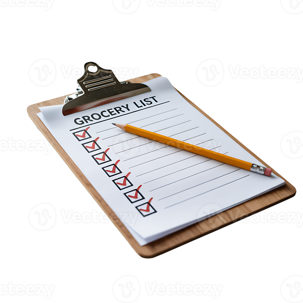 Clipboard With Checklist And Red Checkmarks png