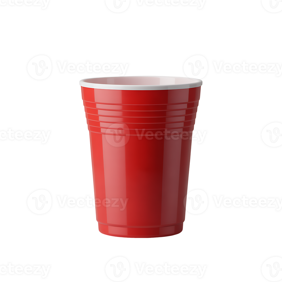 Red Plastic Party Cup Isolated On Transparent Background png