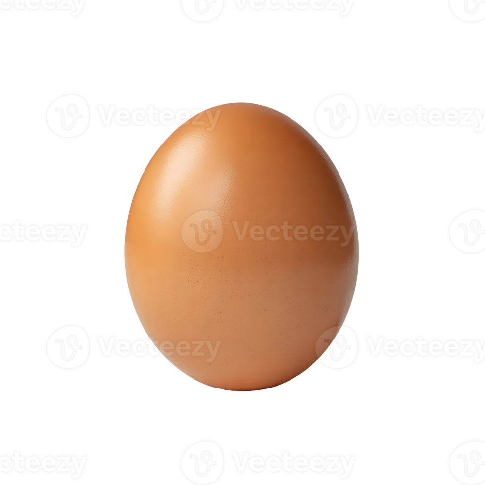 Photorealistic Brown Egg On Transparent Background png