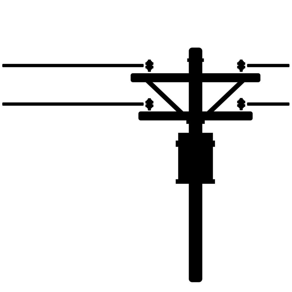 High Voltage Power line Electrical Supply Icon illustration vector