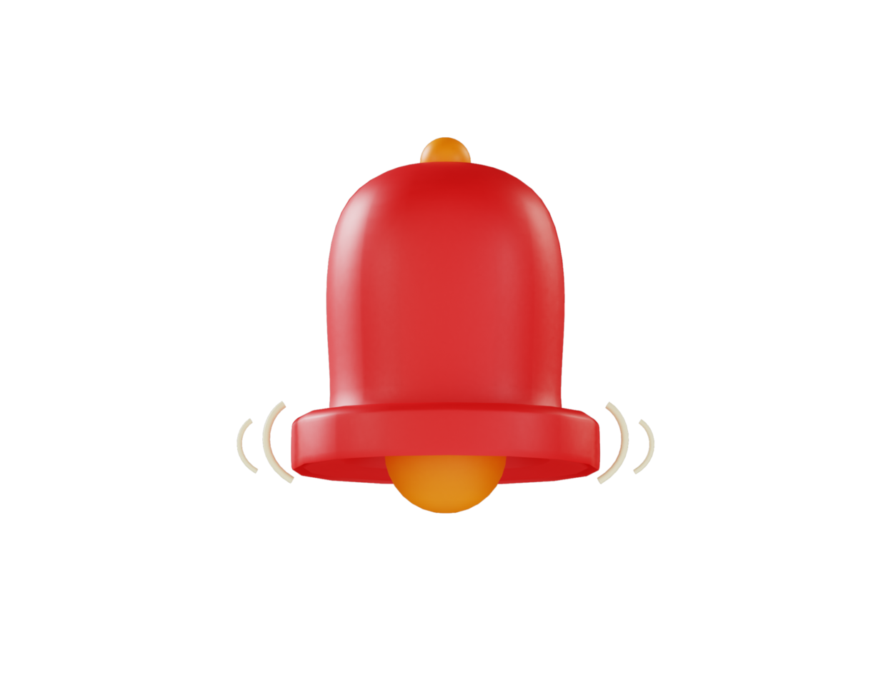 Eye catching vibrant colour notification icon for productivity UI app png
