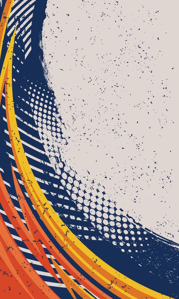Composition background with abstract racing stripes vector