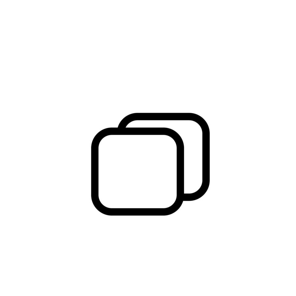 Icon Interface user Website Copy Button Vectors Outline style