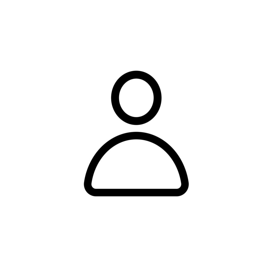 Icon Interface Website user Vectors Outline style