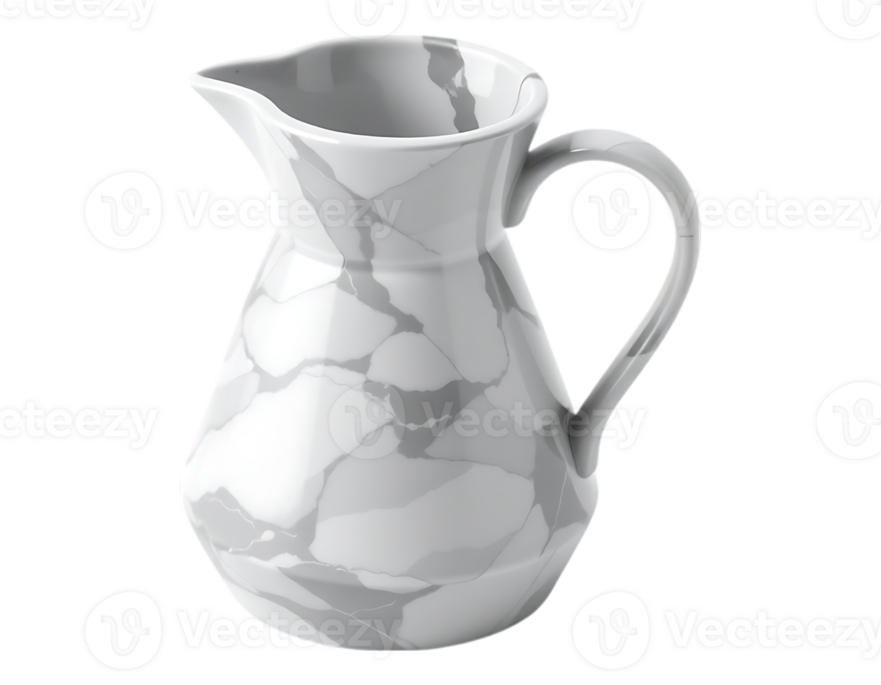 Elegant White Marble Pitcher png