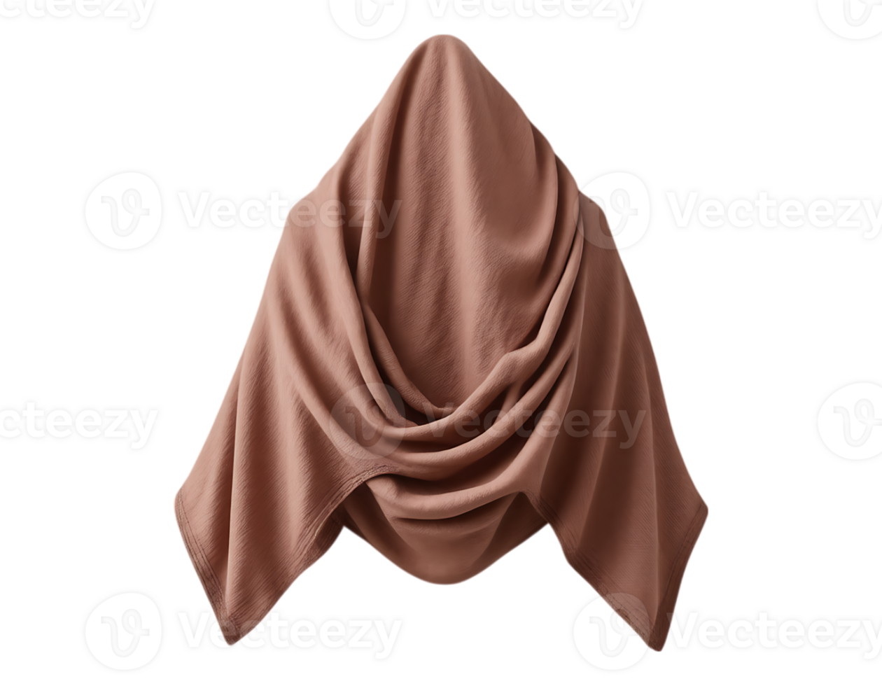 Fabric draped over a shape, creating a mysterious, draped effect. png