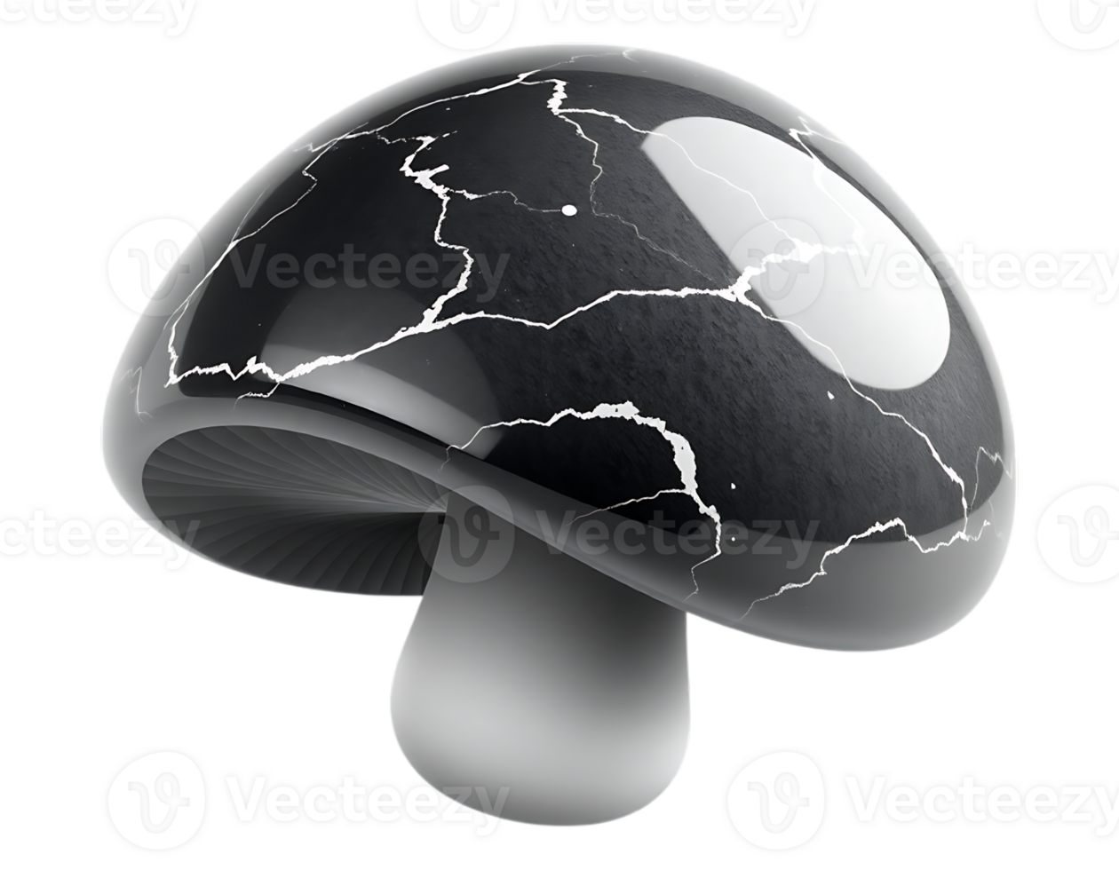 Glossy Mushroom with Lightning Texture png