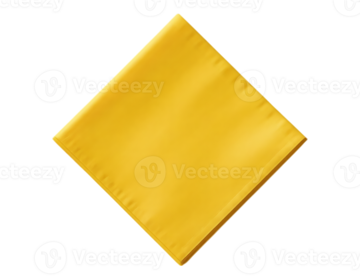 Square Cheese Slice with Transparent Background png