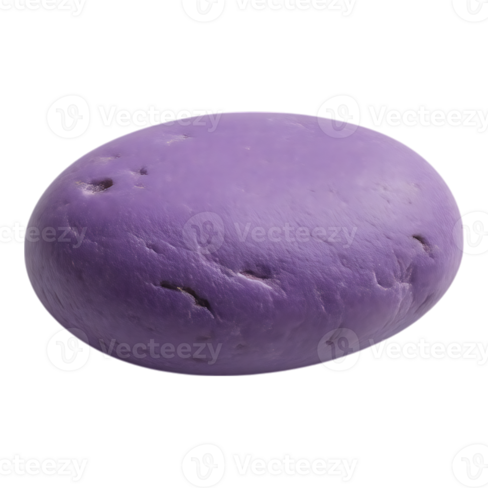 Smooth Purple Stone Isolated on Transparent Background png