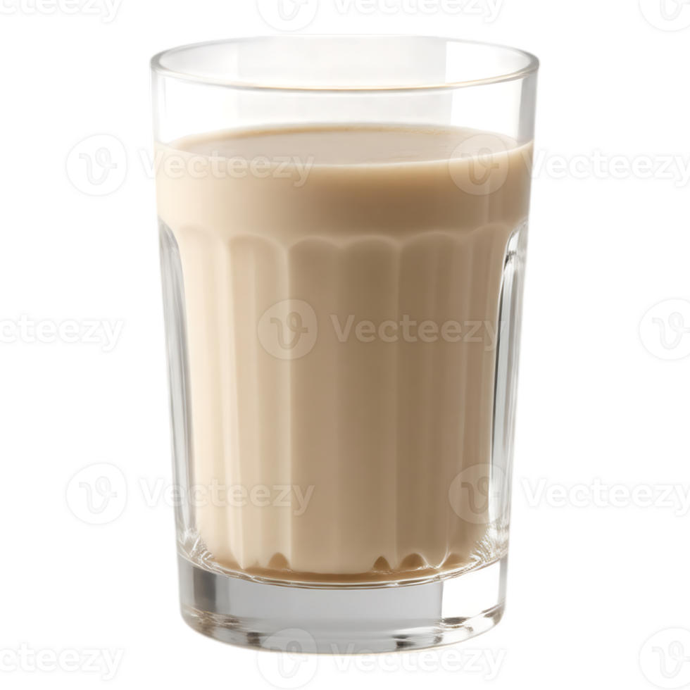 Glass of Coffee with Milk on a Transparent Background png