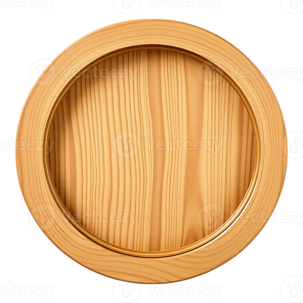 Wooden Barrel Lid with Grain Texture png