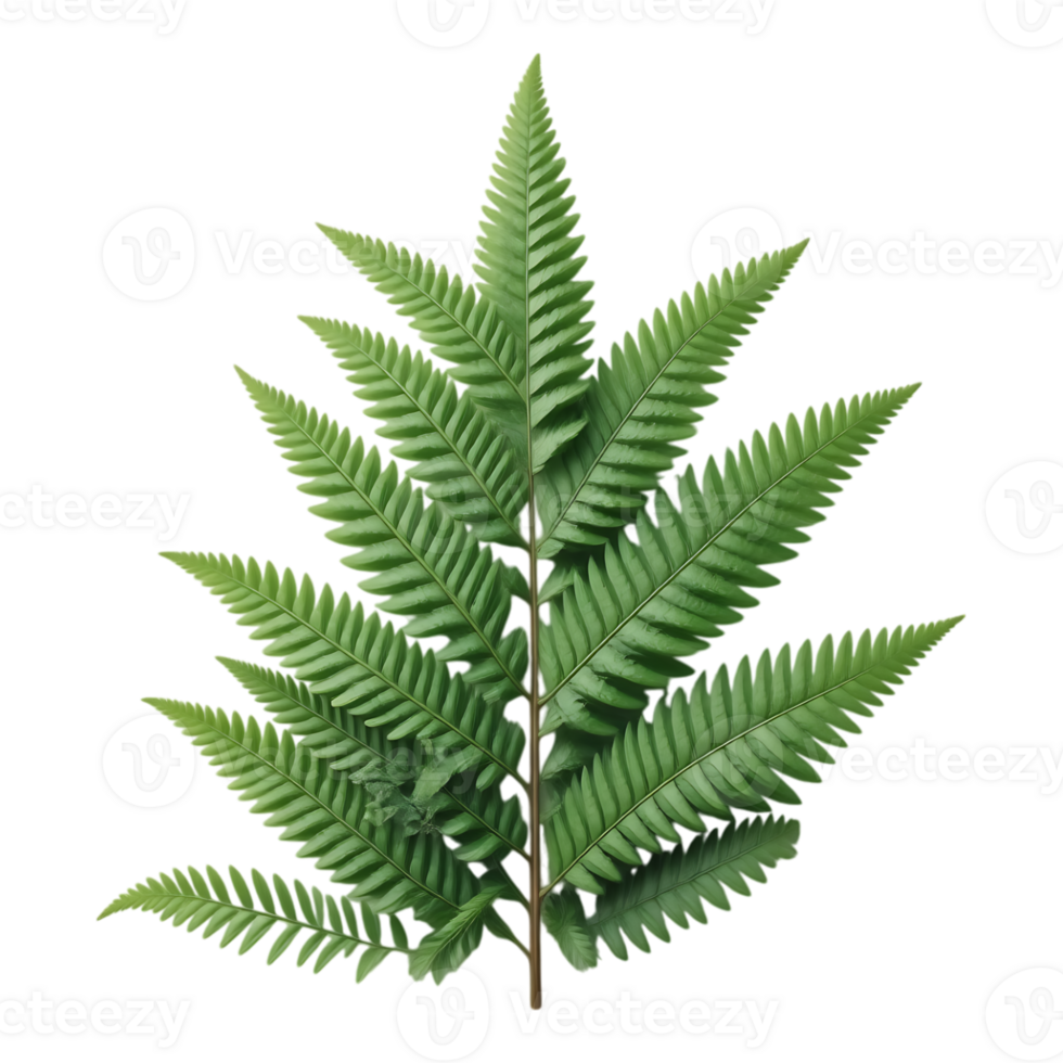 Fern leaf isolated on transparent background png