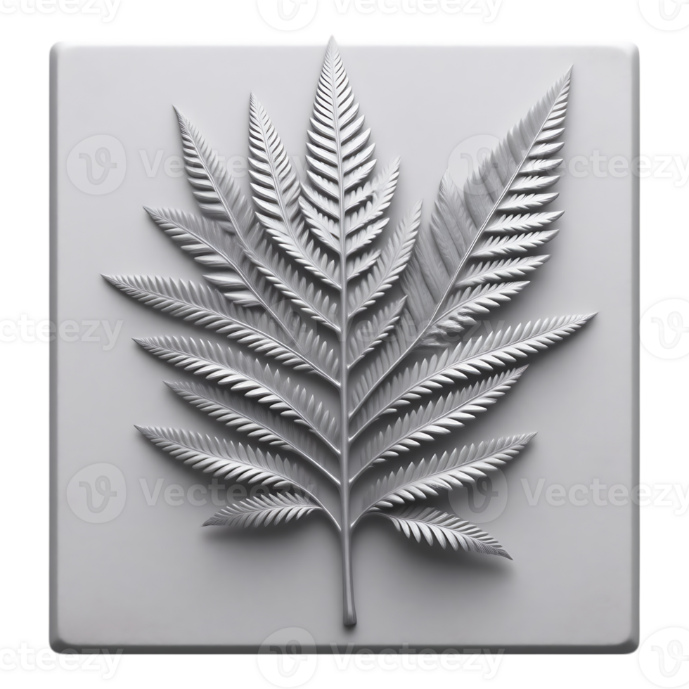 Fern Relief on Square Tile png