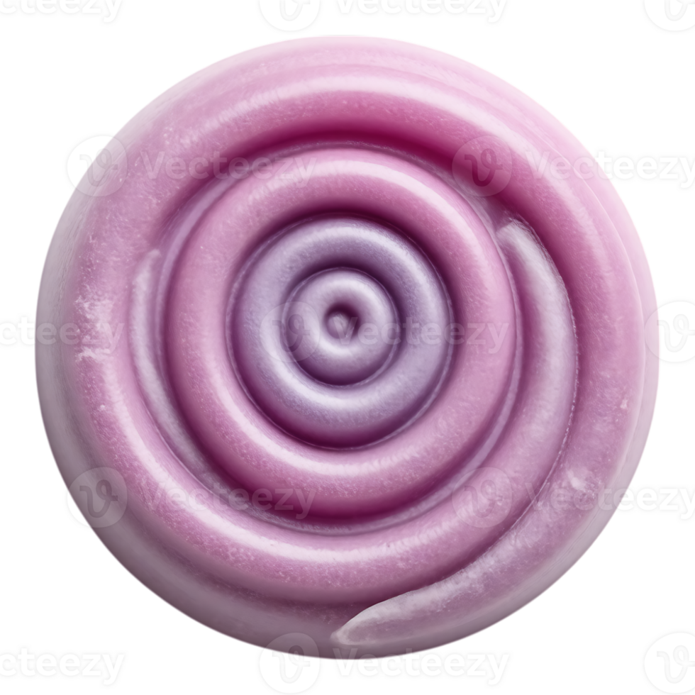 Swirl Candy A captivating spiral candy design with a gradient of purple and pink png