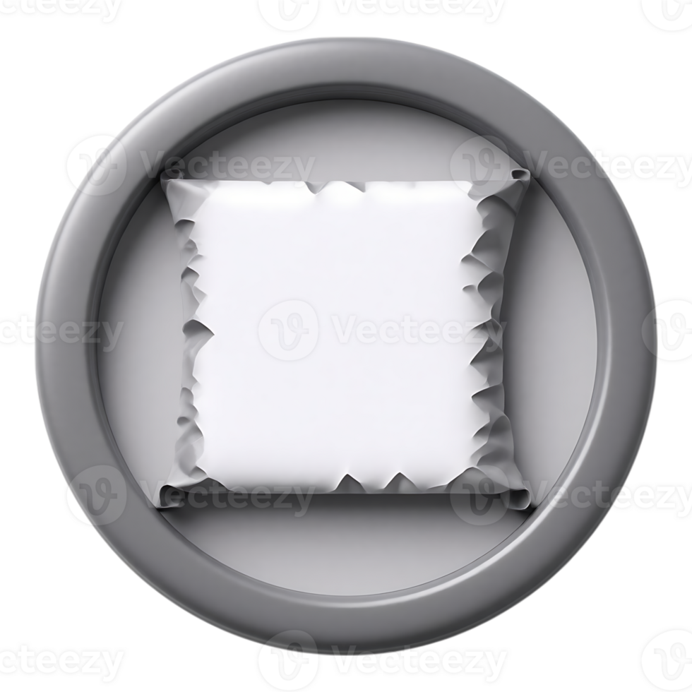 Parchment Scroll in a Circular Frame png