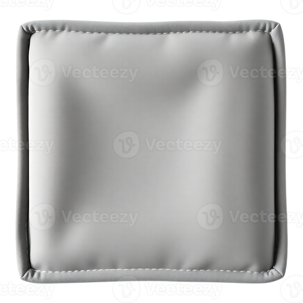 A square pillow with a white cover png