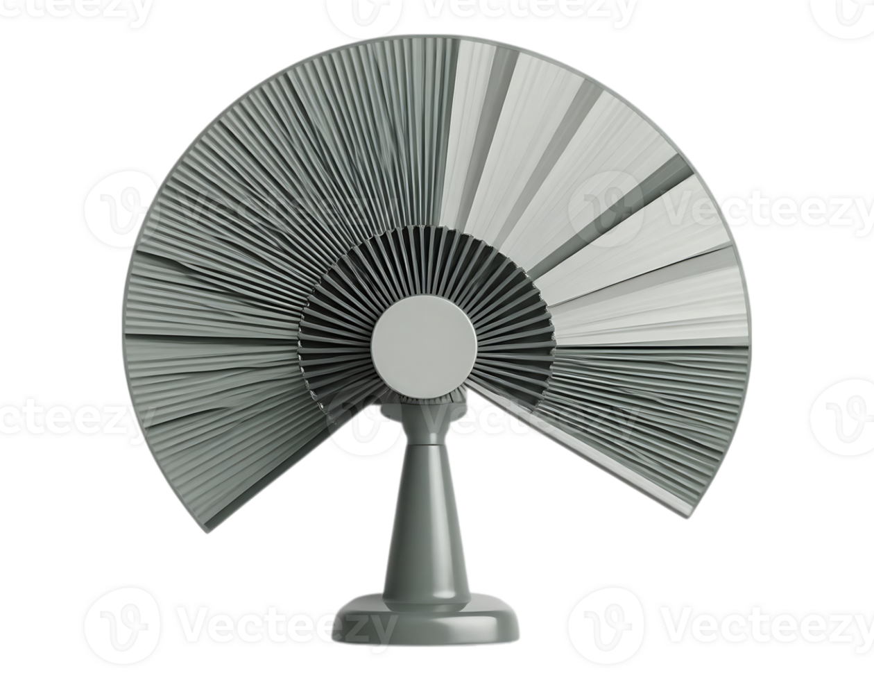 Retro Fan Illustration with a Decorative Design png