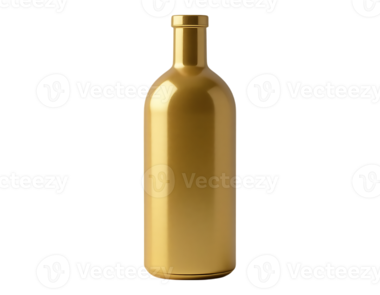 Golden Bottle Elegant and Gleaming Glassware png