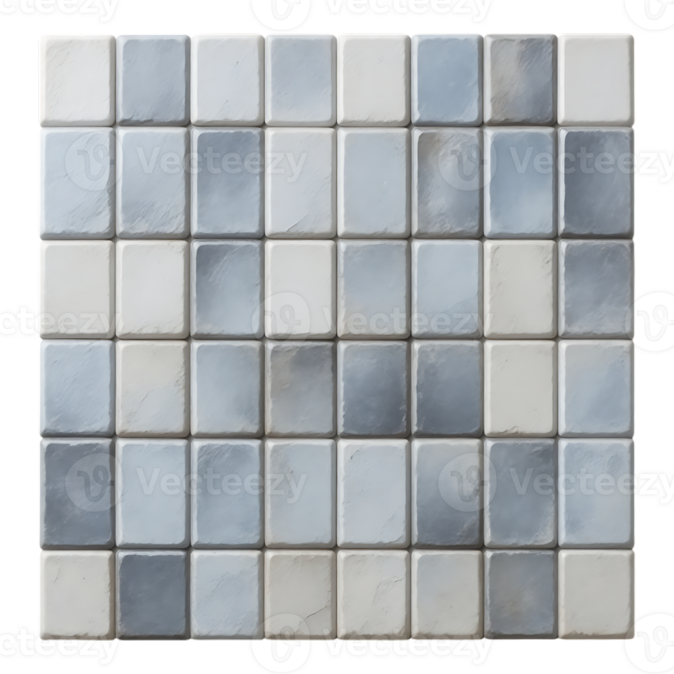 Stone Tile Mosaic with Blue and White Tones png