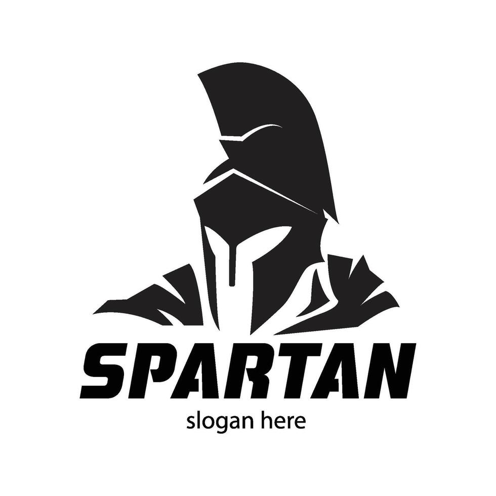 spartan warrior icon symbol teplate logo vector