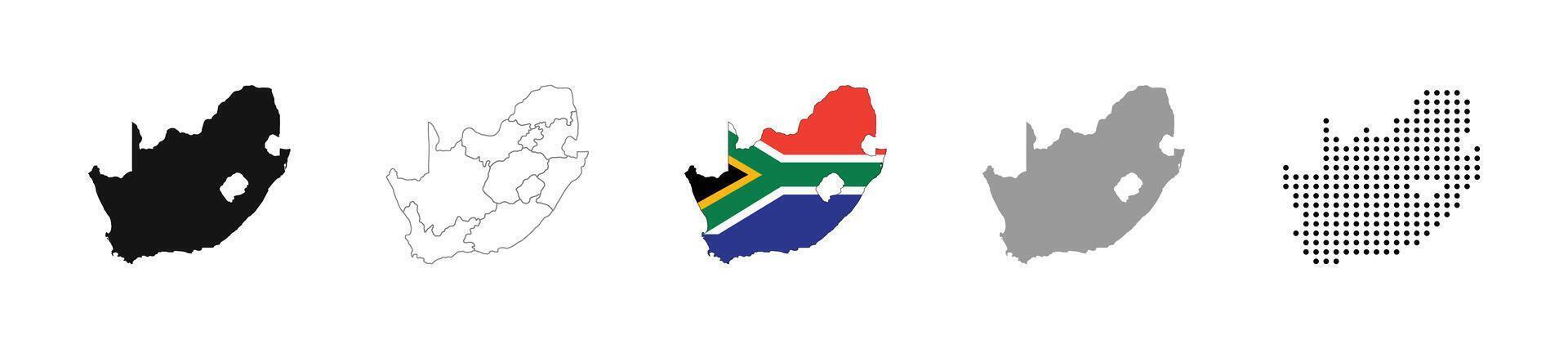 South Africa map icon. South Africa maps collection illustration vector