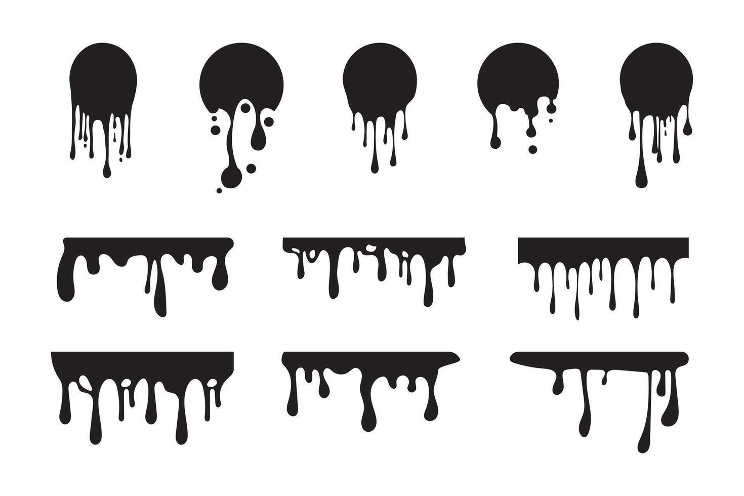 Black paint dripping down a white background creates a striking contrast, forming an abstract and artistic visual that captivates with its boldness and fluidity vector