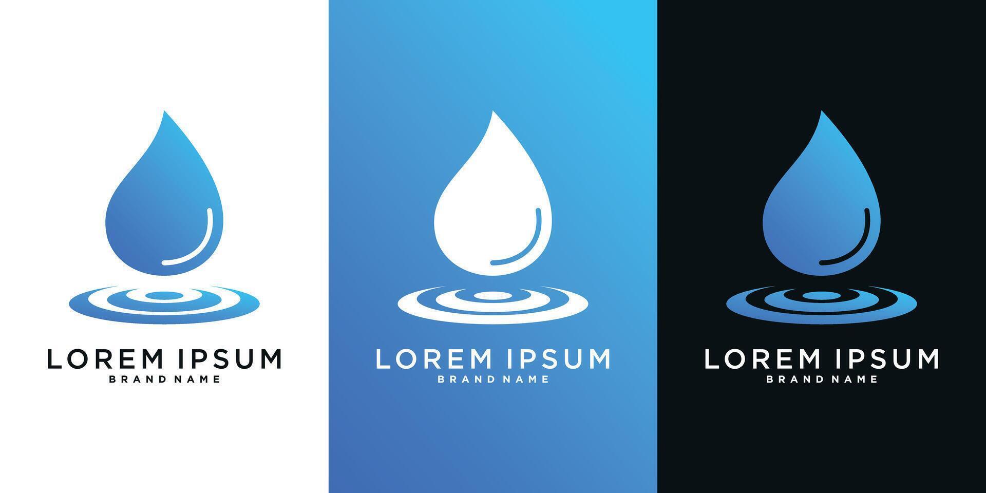 water drop splash logo designs inspiration vector