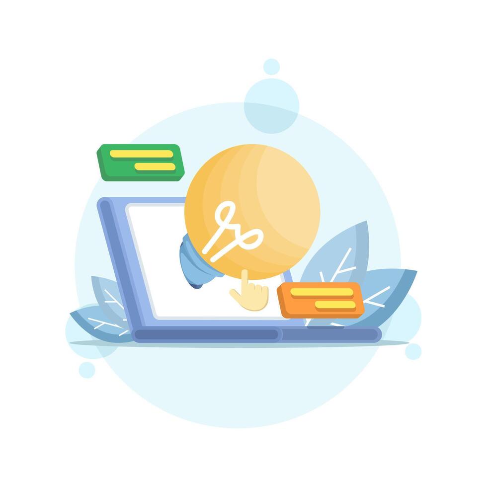 Concepts, Ideas and Solutions, Creative Workers. Business Solutions. Business and Creative Inspiration, Knowledge Innovation, Discussion Forums. Career Paths to Success, Building Ideas and Analytics. vector