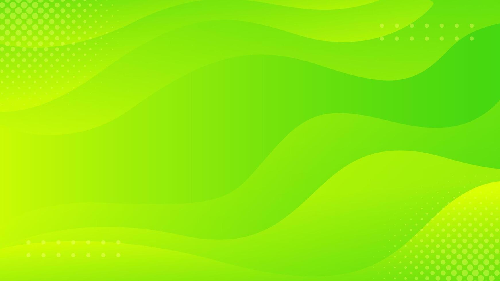 Bright green gradient background with liquid wave shapes. Abstract wallpaper. Suitable for businesses selling banners, ads, events, templates, pages, websites, and others vector