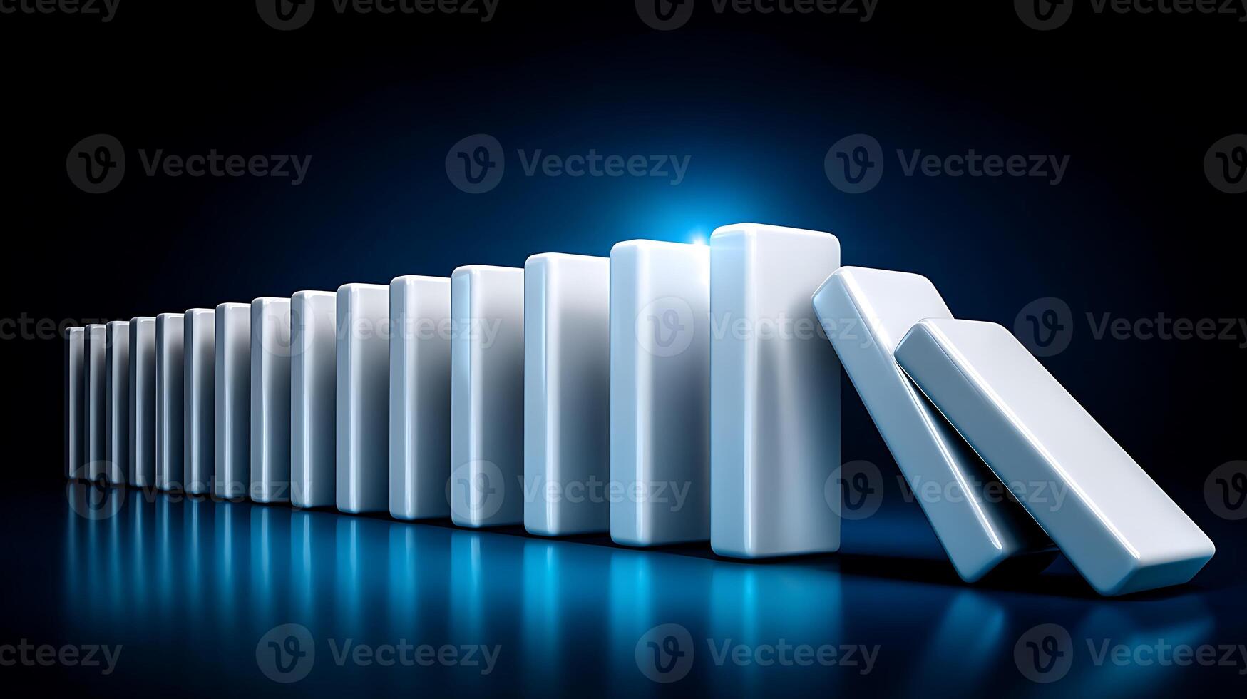 Dominoes on a dark background photo